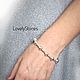 Bracelet Formula with metal beads on chain. Bead bracelet. LovelyStones. My Livemaster. Фото №5