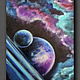 Interior abstract oil painting on the theme of Space 3D-Two. Pictures. larashop. Online shopping on My Livemaster.  Фото №2