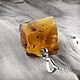 Order Amber. Pendant 'Under water' amber, silver. Amber is a warm stone. Livemaster. . Pendants Фото №3