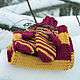 Pure-wool Gryffindor mittens. Mittens. Irina-knitting. Online shopping on My Livemaster.  Фото №2