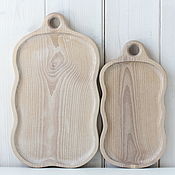 Посуда handmade. Livemaster - original item Set of wooden serving boards. Ash, color 