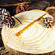 Деревянная заколка-шпилька для волос из дерева вишня H12, Заколки, Новокузнецк,  Фото №1