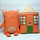Decorative pillow toy Red cat. Pillow. pillowstown. My Livemaster. Фото №6
