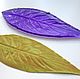Арт.3018 Mold leaf spatifilliuma 14.5 by 5 cm- L-made on Thai equipm, Molds for making flowers, Poltava,  Фото №1