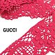  Кружево хлопковое Gucci фуксия, Кружево, Москва,  Фото №1