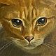 Картина в круглой раме с котом «Секрет». Картины. Картины маслом Антонина Любецкая. Ярмарка Мастеров.  Фото №4