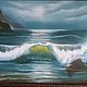Seascape. Painting on canvas, oil, Pictures, Moscow,  Фото №1