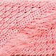 Light Pink Shawl 230*120 Crocheted Triangular with Tassels #004. Shawls. Hand Knitted Shawls from Helen's. Online shopping on My Livemaster.  Фото №2