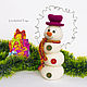Snowman amigurumi pattern. Crochet Christmas Snowman easy to do. Knitting patterns. InspiredCrochetToys. Online shopping on My Livemaster.  Фото №2