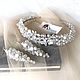 Wedding band-tiara and earrings.  ' Crystal'. Bridal Tiara. darina-lb. Online shopping on My Livemaster.  Фото №2