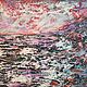 Oil painting with the sea 'From dusk to dawn', Pictures, Murmansk,  Фото №1