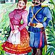 Акварель "Казак и казачка" (Парочка), Плакаты и постеры, Ростов-на-Дону,  Фото №1