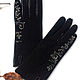 Black women leather gloves.Unique design Size 8. Gloves. InGAartWork. Online shopping on My Livemaster.  Фото №2