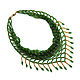 Necklace kerchief beaded green (Slavyanka). Necklace. Beaded jewelry by Marina Ikkes. Online shopping on My Livemaster.  Фото №2
