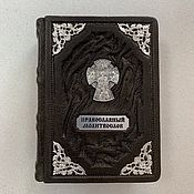 Сувениры и подарки handmade. Livemaster - original item Orthodox Prayer book (gift leather book). Handmade.