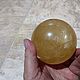 Шар кальцит жёлтый. Шар. Uraljasper. Интернет-магазин Ярмарка Мастеров.  Фото №2