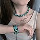 Комплект украшений из бисера "змея". Комплекты украшений. _alena_malygina_ (malygina92). Ярмарка Мастеров.  Фото №4