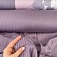 Постельное белье тенсель цветы полоски сиреневый сливовый нежный. Комплекты постельного белья. ЗОЛУШКА ✂️ Постельное белье (Лилия) (zolushka-postel). Ярмарка Мастеров.  Фото №5