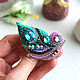 Pin brooch: Tiffany feather and Lavender. Brooches. helgaboho. Online shopping on My Livemaster.  Фото №2