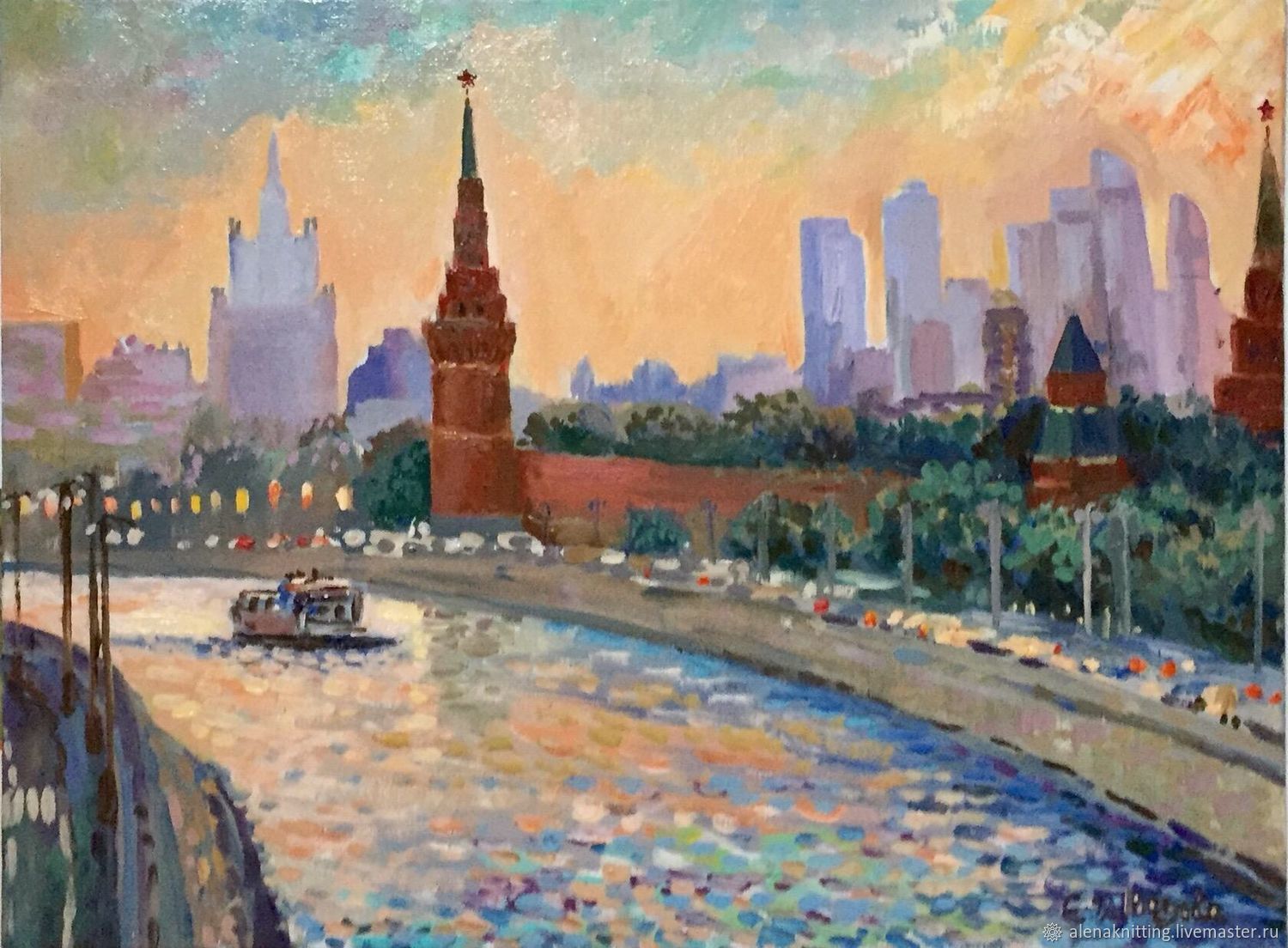 Картина города москва