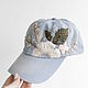 Women's baseball cap with embroidery, cap with hand embroidery. Baseball caps. DomCherry. Online shopping on My Livemaster.  Фото №2