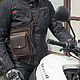Набедренная кожаная сумка для мотоциклиста. Поясная сумка. Мастерская кожаных изделий. Ярмарка Мастеров.  Фото №4