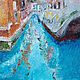 Картина "Город на воде". Картины. Картины на холсте (art-house). Интернет-магазин Ярмарка Мастеров.  Фото №2