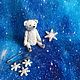 Мишка - Снежинка. Мишки Тедди. Dashiktoys. Ярмарка Мастеров.  Фото №4