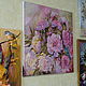 Oil painting'Peony fragrance of happiness'pink. Pictures. OMA-EVA. My Livemaster. Фото №5