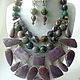 Necklace 3 strands and Earrings -- Indian AGATE, JASPER beads. Necklace. Dorida's Gems (Dorida-s-gems). Online shopping on My Livemaster.  Фото №2