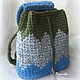 Order Crochet backpack knitting yarn Summer. Rainbow colors. Livemaster. . Backpacks Фото №3