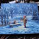 Oil painting 'Story in the snow'. Pictures. Zhanne Shepetova. My Livemaster. Фото №5
