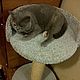 Order Scratching post with bed Flower - suitable for large cats. buy. Workshop for dogs and cats. Livemaster. . Scratching Post Фото №3