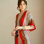 Одежда handmade. Livemaster - original item Women`s jumpsuit striped with viscose summer dressy. Handmade.