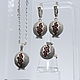Delicious Garnet pendant with zircons in 925 Sterling silver GA0033. Pendant. Sunny Silver. My Livemaster. Фото №6