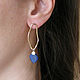 Lapis lazuli earrings, blue lapis lazuli earrings 'Frivolity'. Earrings. Irina Moro. My Livemaster. Фото №6