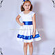 Order Baby dress "Blue tape" 2in1 Art.433. ModSister. Livemaster. . Childrens Dress Фото №3