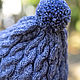 МК Вязаная женская шапка со съемным помпоном. Схемы вязания. ArtKnitDesign Свитера Уизли. Ярмарка Мастеров.  Фото №6