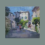 Картины и панно handmade. Livemaster - original item One small town in Provence. Oil painting. Handmade.