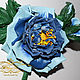 Blue flower leather buy

