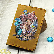 Сумки и аксессуары handmade. Livemaster - original item Passport cover: Ariel the Mermaid. Handmade.