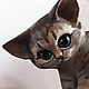 КОТЕНОК, милый шалун, фигурка ручной работы (кот, кошка, котенок). Статуэтки. Ревкова Татьяна фигурки, декор (figurki-sculpt). Ярмарка Мастеров.  Фото №6