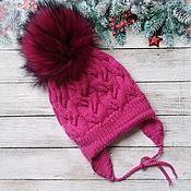 Аксессуары handmade. Livemaster - original item Knitted baby hat. Hat Merino.. Handmade.