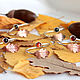 Кольцо Дубовый лист с гранатом/сердоликом/цитрином/агатом. Кольца. Quadrojewelry. Интернет-магазин Ярмарка Мастеров.  Фото №2