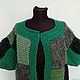 Knitted green coat 'malachite box'. Coats. vyazanaya6tu4ka. My Livemaster. Фото №5