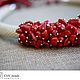 Заказать Колье из бисера с кораллом. Чаща Всего (chv-beads). Ярмарка Мастеров. . Колье Фото №3
