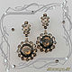 KRUG-Au earrings 585 gold, natural Rauch-Topaz. VIDEO, Earrings, St. Petersburg,  Фото №1