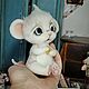 Мышонок с сыром. Войлочная игрушка. KatalenaDoll. Ярмарка Мастеров.  Фото №4