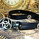 Steampunk belt with a badge for 'Radiation pollution' pants'. Straps. Neformal-World. My Livemaster. Фото №4