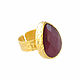 Ring with agate red 'Passion' burgundy ring gift. Rings. Irina Moro. Online shopping on My Livemaster.  Фото №2